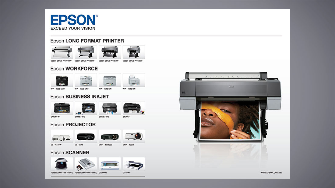 Epson basın ilanı tasarımı