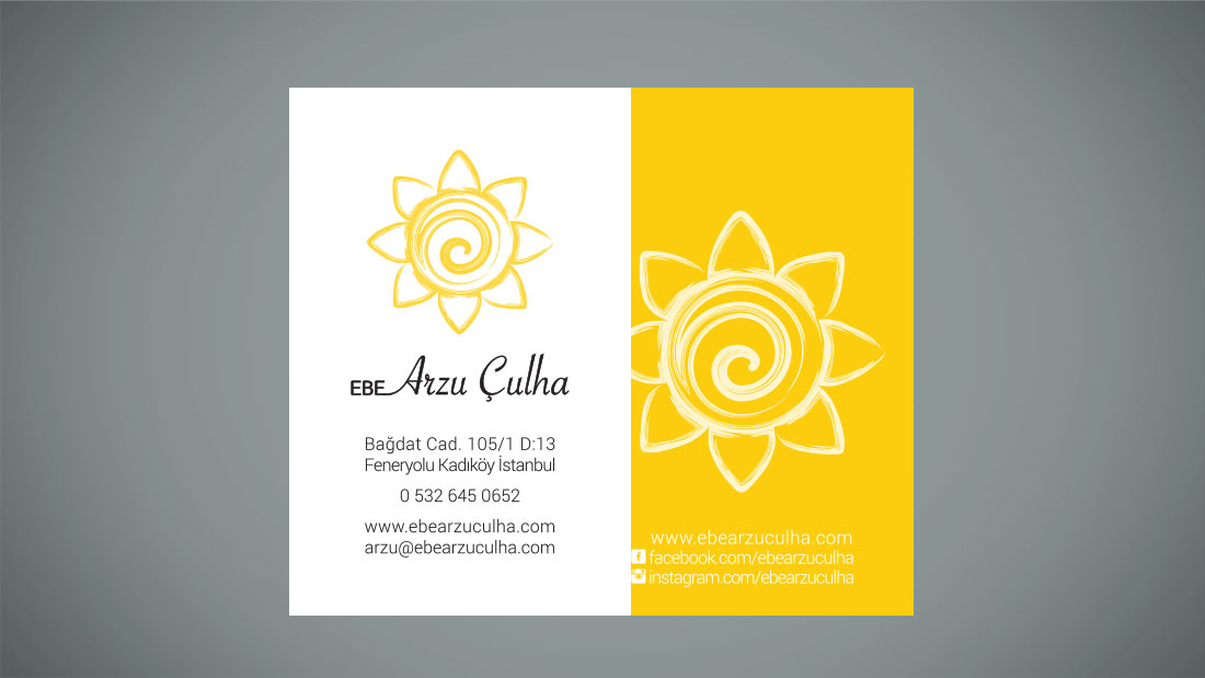 Ebe Arzu Çulha kurumsal kimlik tasarımı
