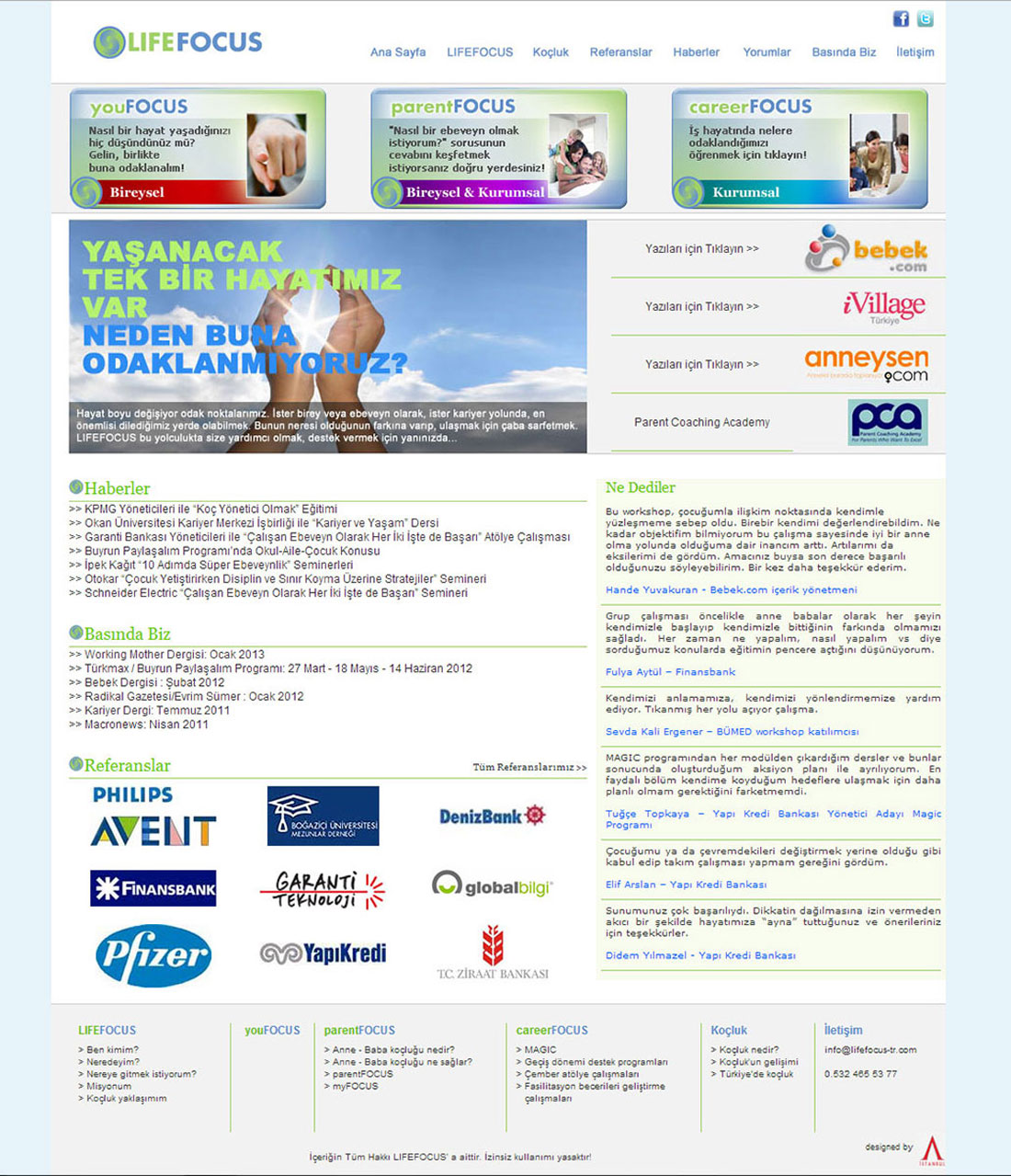 Life Focus web site tasarımı