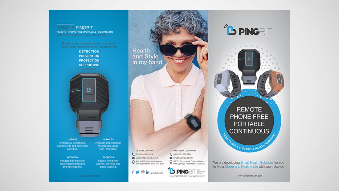 PingBit broşür tasarımı
