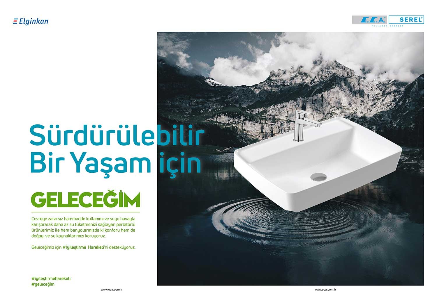 Gazete ve dergi ilanı tasarımı — E.C.A. & SEREL İyileştirme Hareketi
