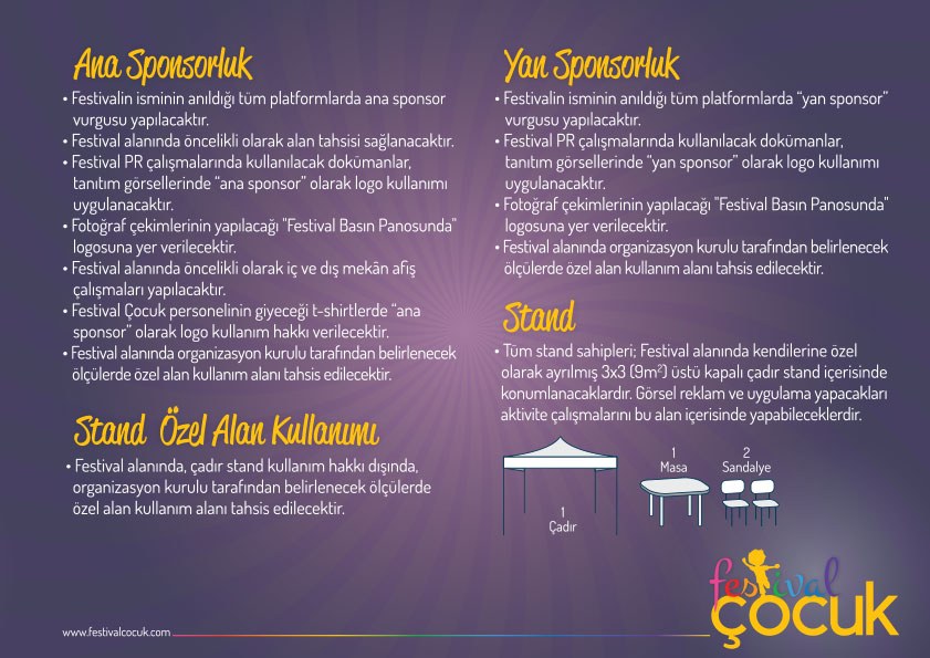 Festival marka kimliği ve iletişim materyali — Festival Çocuk