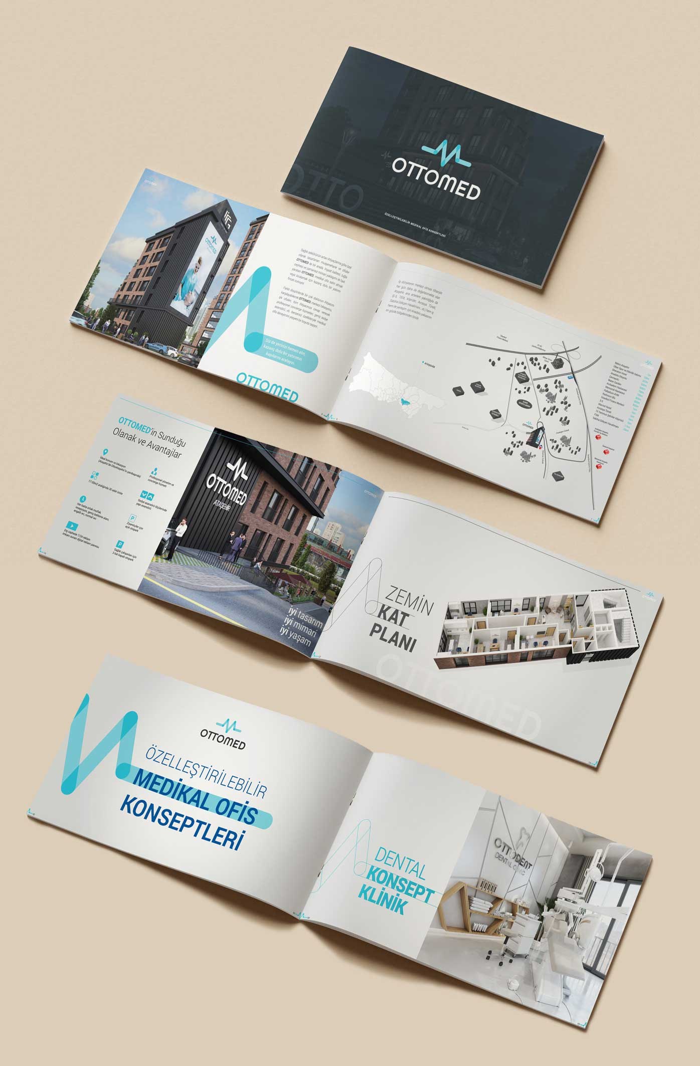 OTTOMED katalog ve sunum tasarımı — İstanbul Yapı Grubu